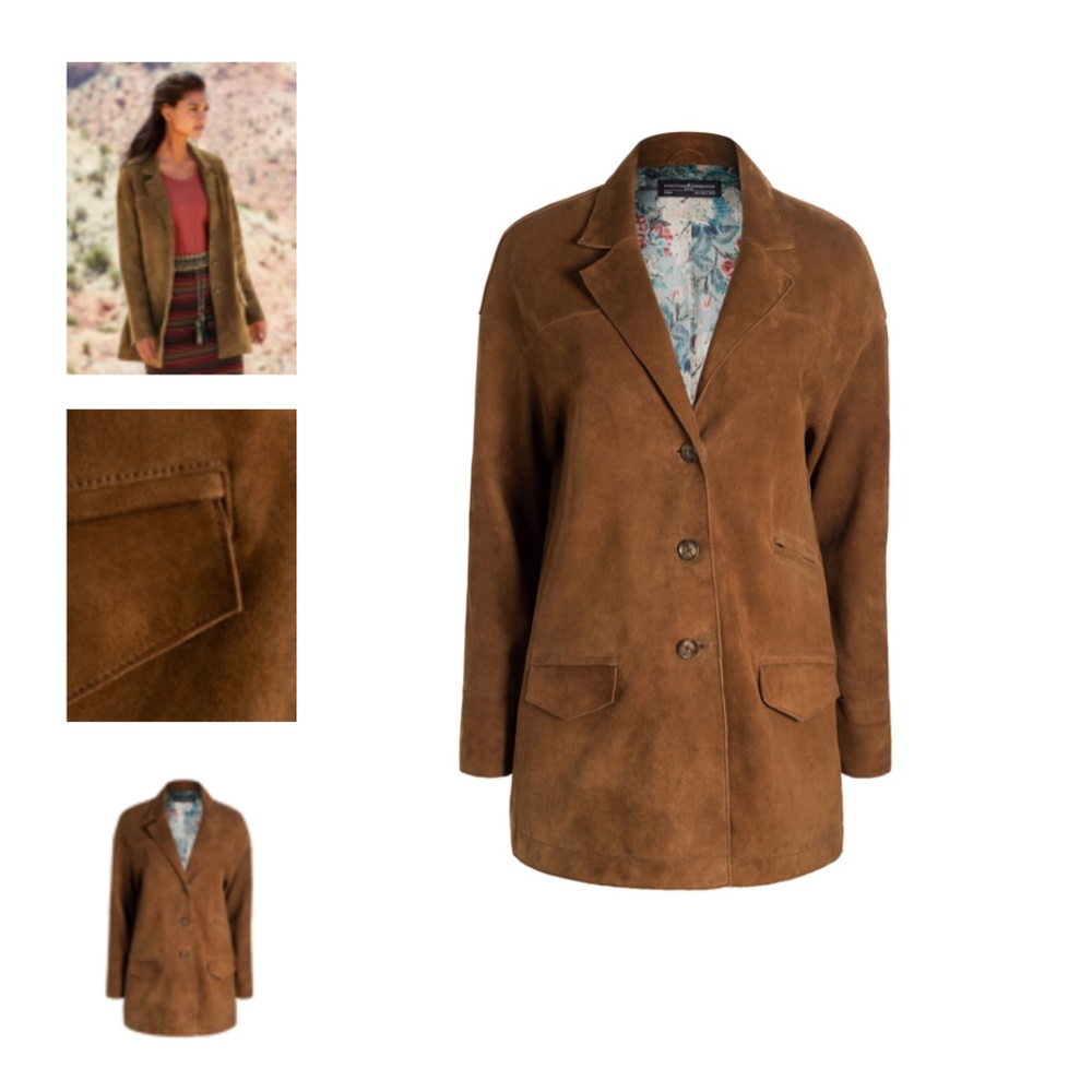 Peruvian Connection Suede Boyfriend Coat -NEW, never worn, NWOT